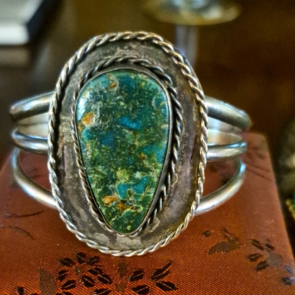 Royston Rare Green  Turquoise Stone Women's Bracelet.
